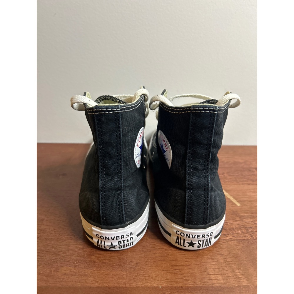 Converse Black Chuck Taylor High Top Shoes Womens 6 Mens 4 - Picture 2 of 8